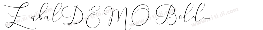 ZabalDEMO Bold字体转换